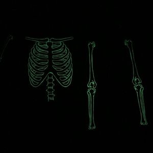 Size 2T Glow in the Dark Skeleton Pajamas